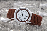 Geneva Roman Numerals Silicone Jelly Gel Quartz Analog Watch