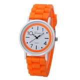 Geneva Roman Numerals Silicone Jelly Gel Quartz Analog Watch