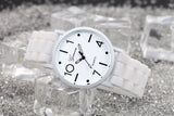 Geneva Roman Numerals Silicone Jelly Gel Quartz Analog Watch