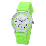 Geneva Roman Numerals Silicone Jelly Gel Quartz Analog Watch