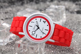 Geneva Roman Numerals Silicone Jelly Gel Quartz Analog Watch