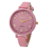 Women Casual Checkers Faux Leather Quartz Analog Wrist Watch