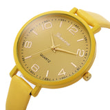 Women Casual Checkers Faux Leather Quartz Analog Wrist Watch