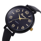 Women Casual Checkers Faux Leather Quartz Analog Wrist Watch