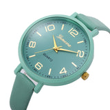 Women Casual Checkers Faux Leather Quartz Analog Wrist Watch