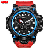 SMAEL Men's Watches New Style Brand Men LED Digital Quartz Watch Waterproof All Black Military Sport Man Clock Relogio Masculino