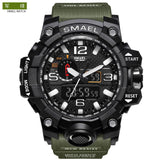SMAEL Men's Watches New Style Brand Men LED Digital Quartz Watch Waterproof All Black Military Sport Man Clock Relogio Masculino