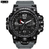 SMAEL Men's Watches New Style Brand Men LED Digital Quartz Watch Waterproof All Black Military Sport Man Clock Relogio Masculino
