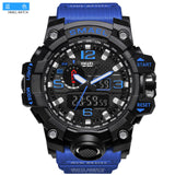 SMAEL Men's Watches New Style Brand Men LED Digital Quartz Watch Waterproof All Black Military Sport Man Clock Relogio Masculino