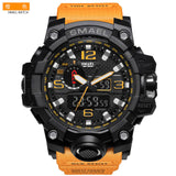 SMAEL Men's Watches New Style Brand Men LED Digital Quartz Watch Waterproof All Black Military Sport Man Clock Relogio Masculino