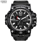 SMAEL Men's Watches New Style Brand Men LED Digital Quartz Watch Waterproof All Black Military Sport Man Clock Relogio Masculino